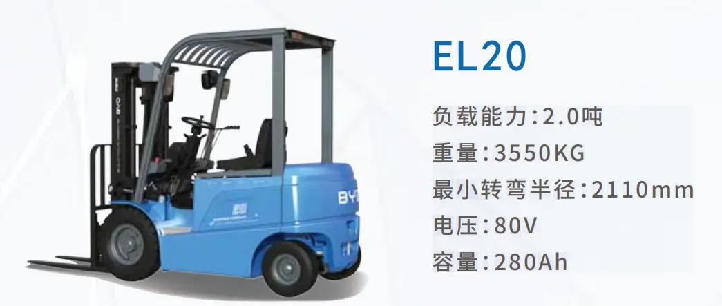 BYD EA25 Forklift Turning Radius & Maneuverability Advantages