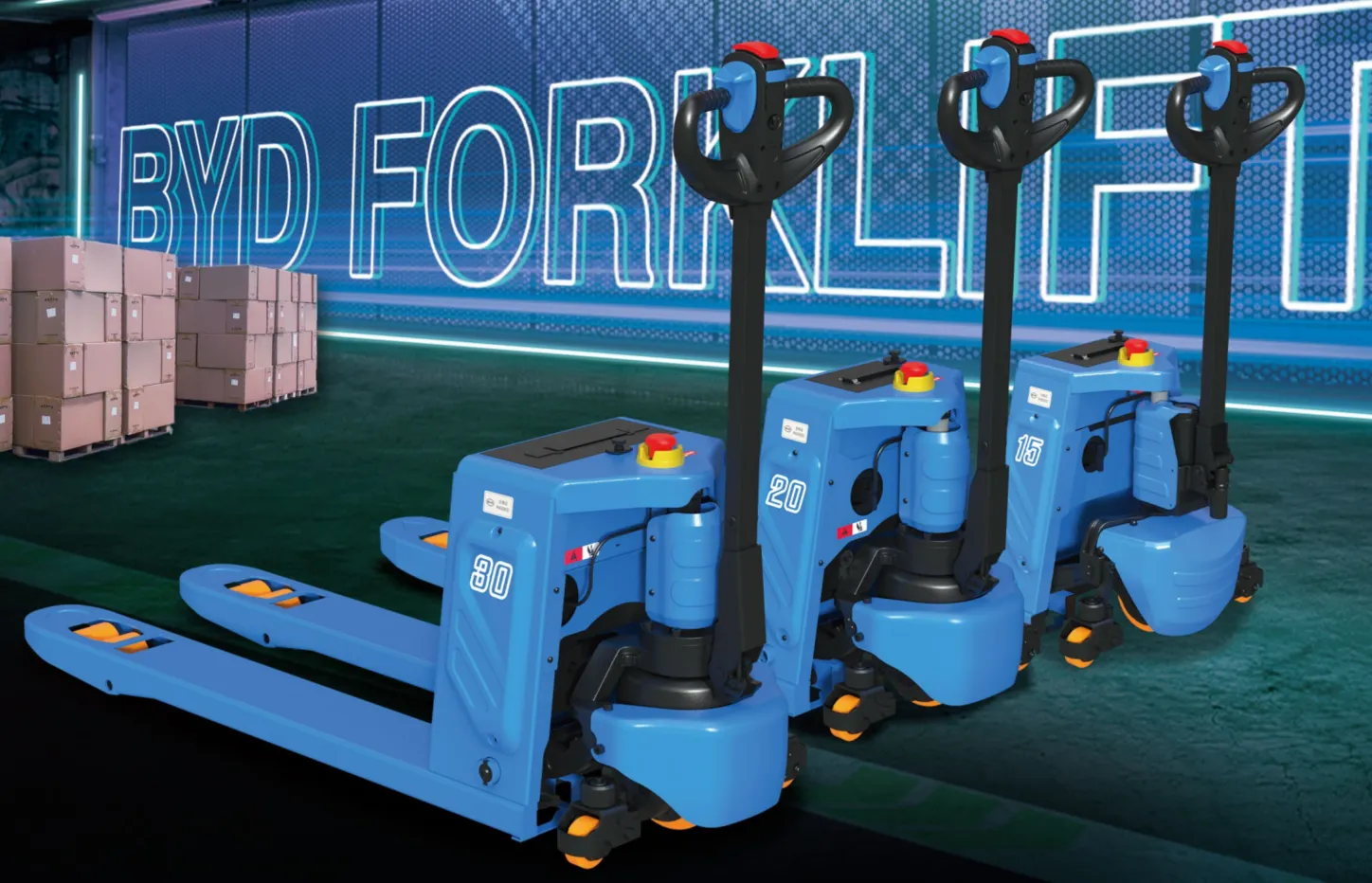 2-Ton Walking Electric Pallet Truck, Blue Ant 20 Plus