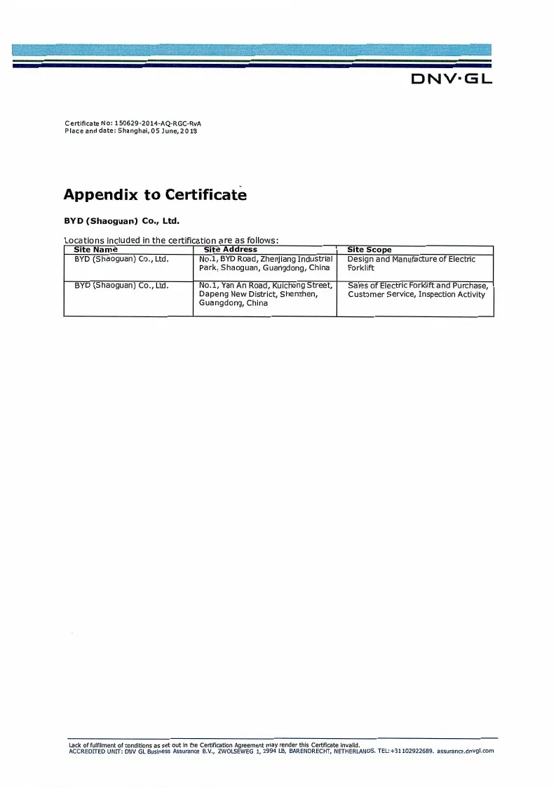 Quality Management System Certificate - ISO9001:2015GBT19001-2016 (English)(Image1) Quality Management System Certificate - ISO9001:2015GBT19001-2016 (English)(Image1)