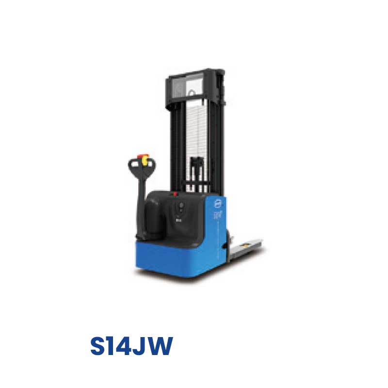 S14JW 1.4 ton BYD walking lithium battery stacker