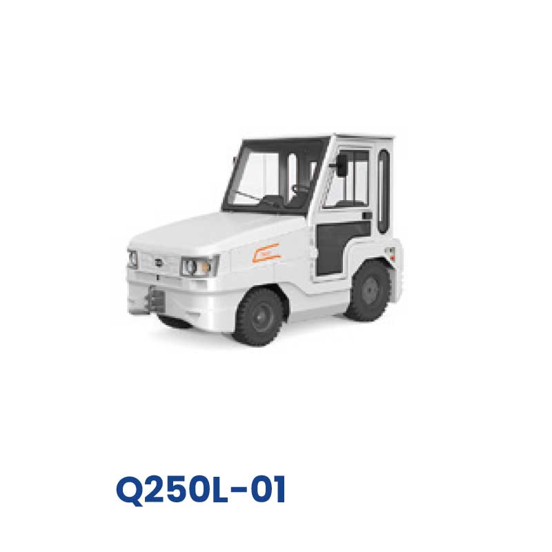 Q250L-01 25 tons closed car heavy duty lithium battery tractor