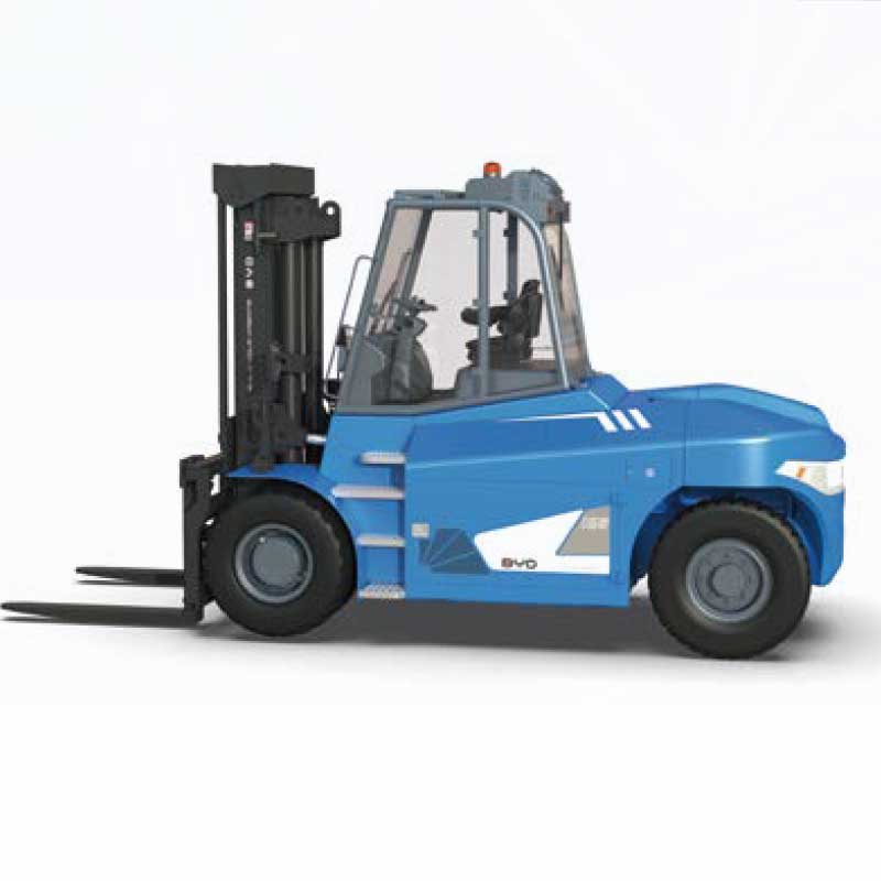 Fourteen tons lithium battery counterbalanced electric forklift BYD C140D