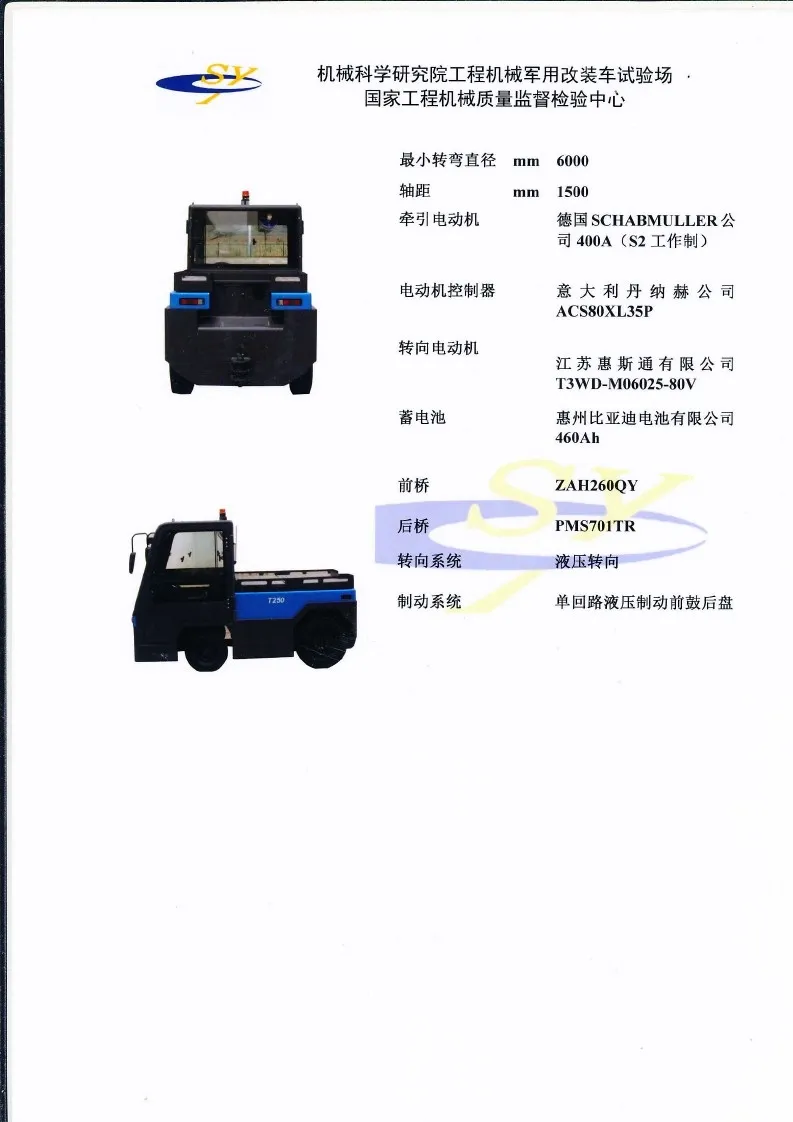 Q250LS tractor civil aviation certificate case1